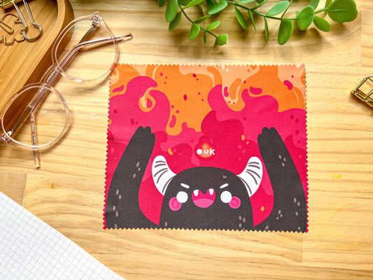 Fire Demon Microfibre Cloth | Glasses & Screen Cleaning