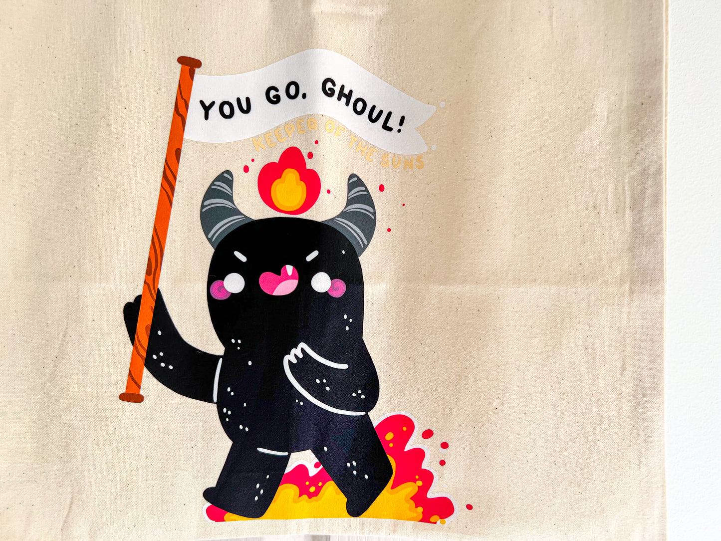 You Go Ghoul Tote | Printed Cotton Canvas