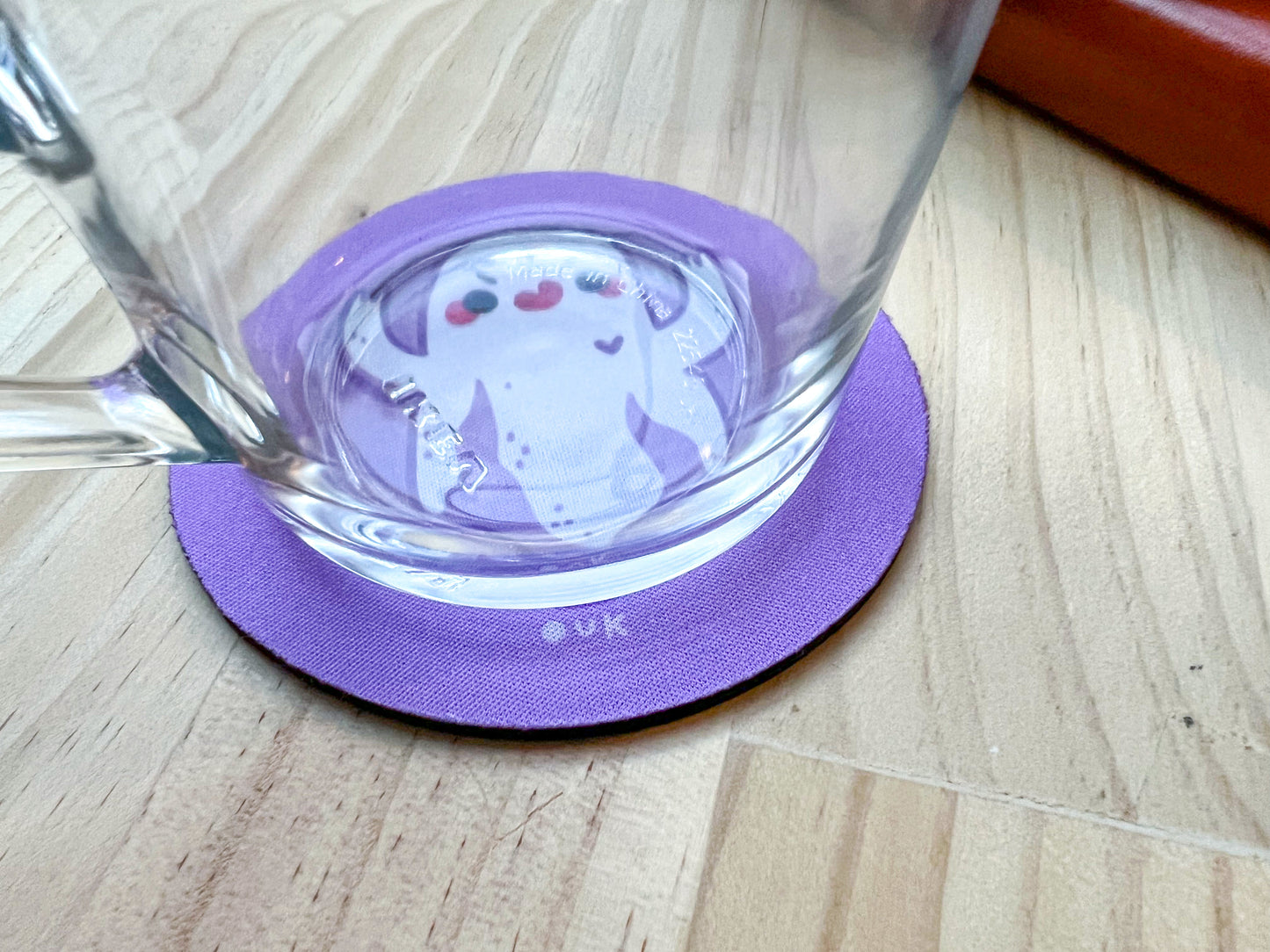 Ghost Heart Coaster | Neoprene Drink Mat