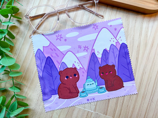Teddy Bear Picnic Microfibre Cloth | Glasses & Screen Cleaning