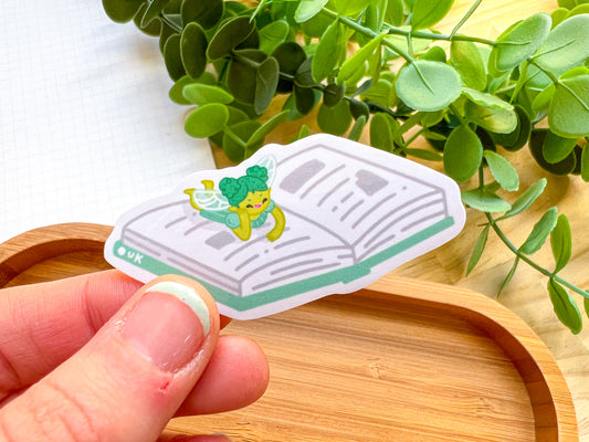 Book Fairy Sticker | Waterproof glossy vinyl sticker