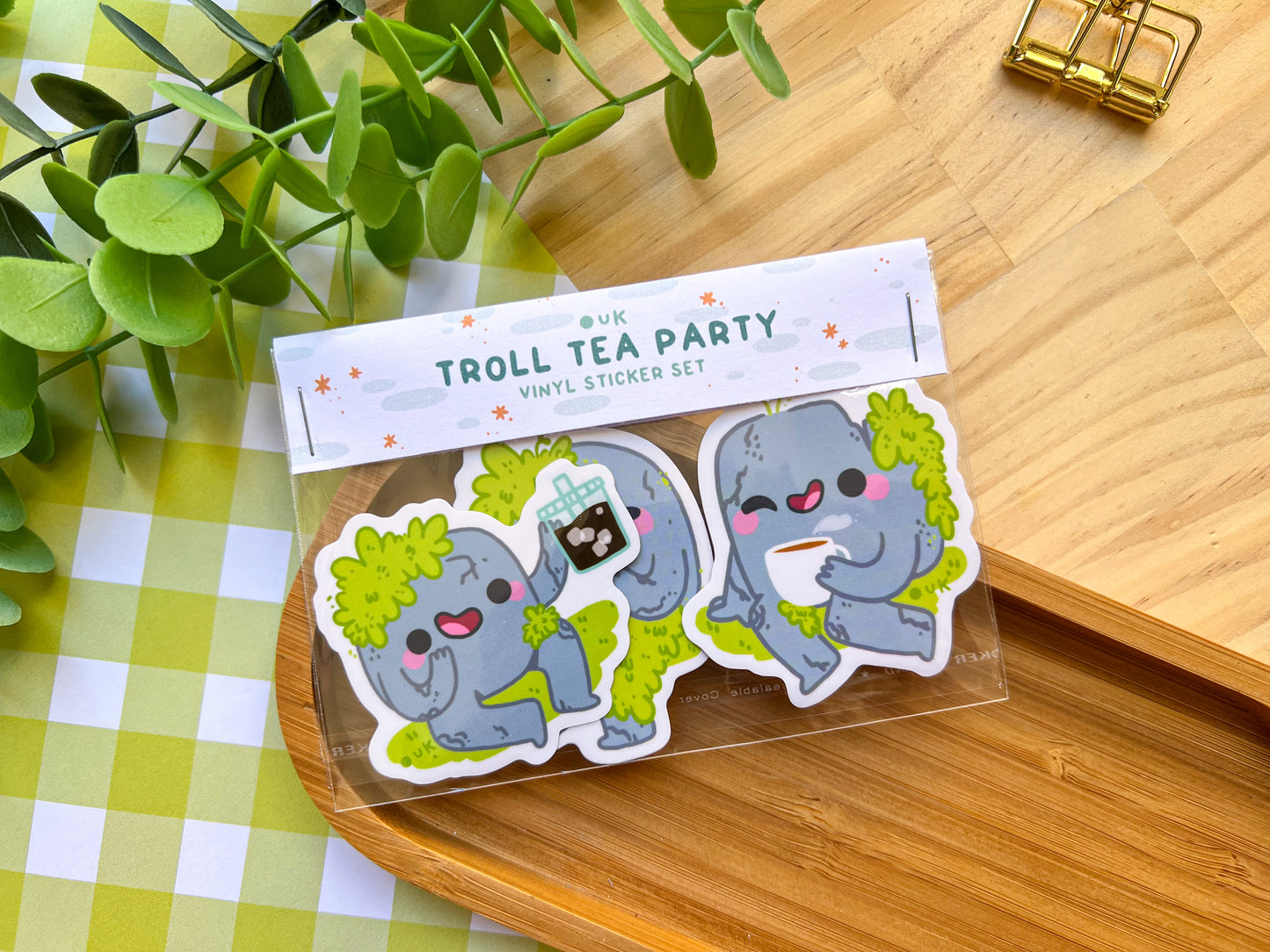 Troll Tea Party Sticker | Waterproof glossy vinyl sticker