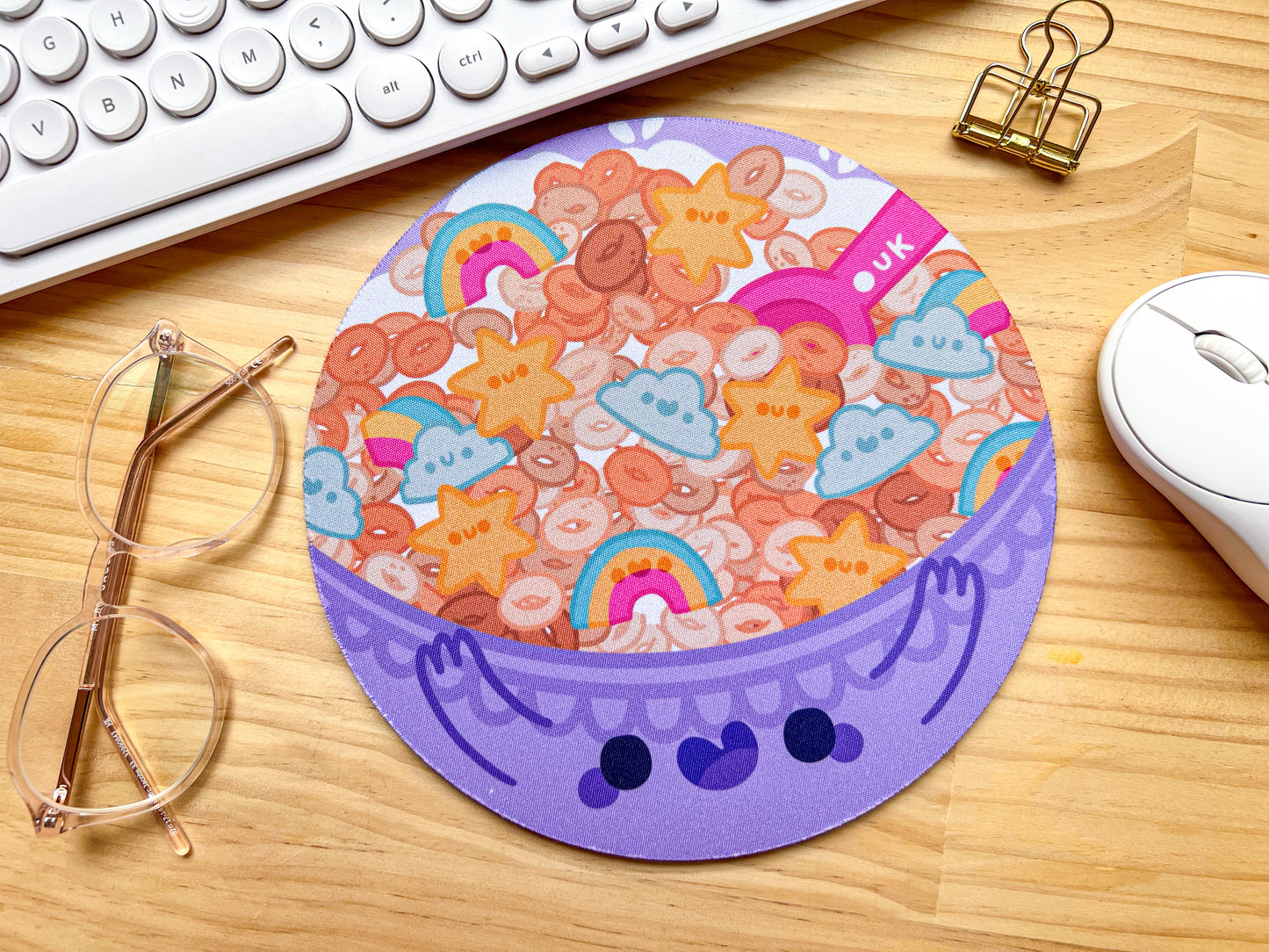 Cereal Charms Mousepad | Neoprene Mouse Mat