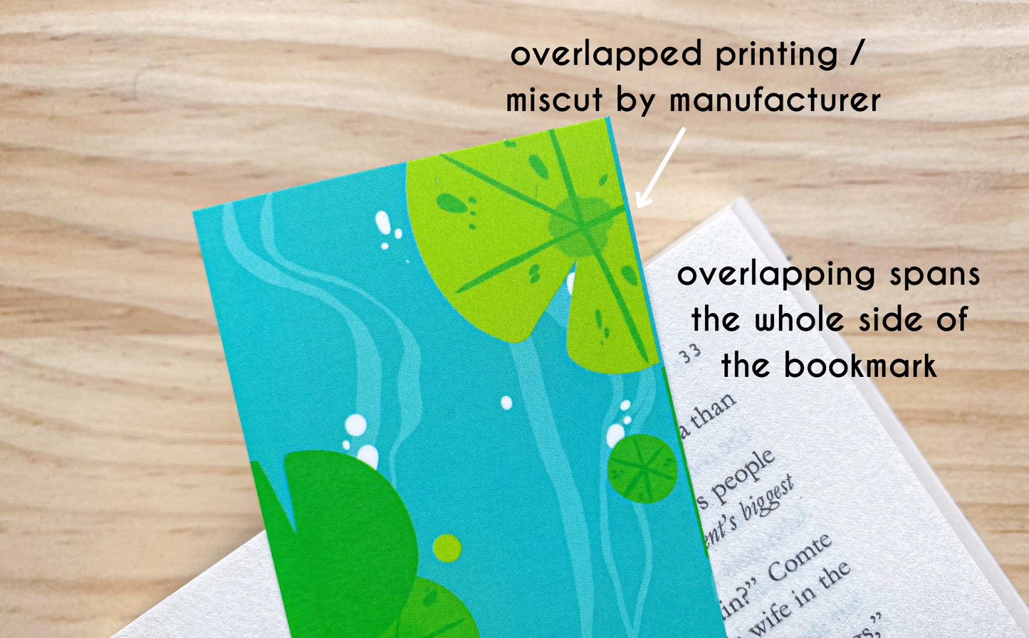 SECONDS Lilypad Bookmark | 400gsm Silky Smooth Velvet-Finish Bookmark
