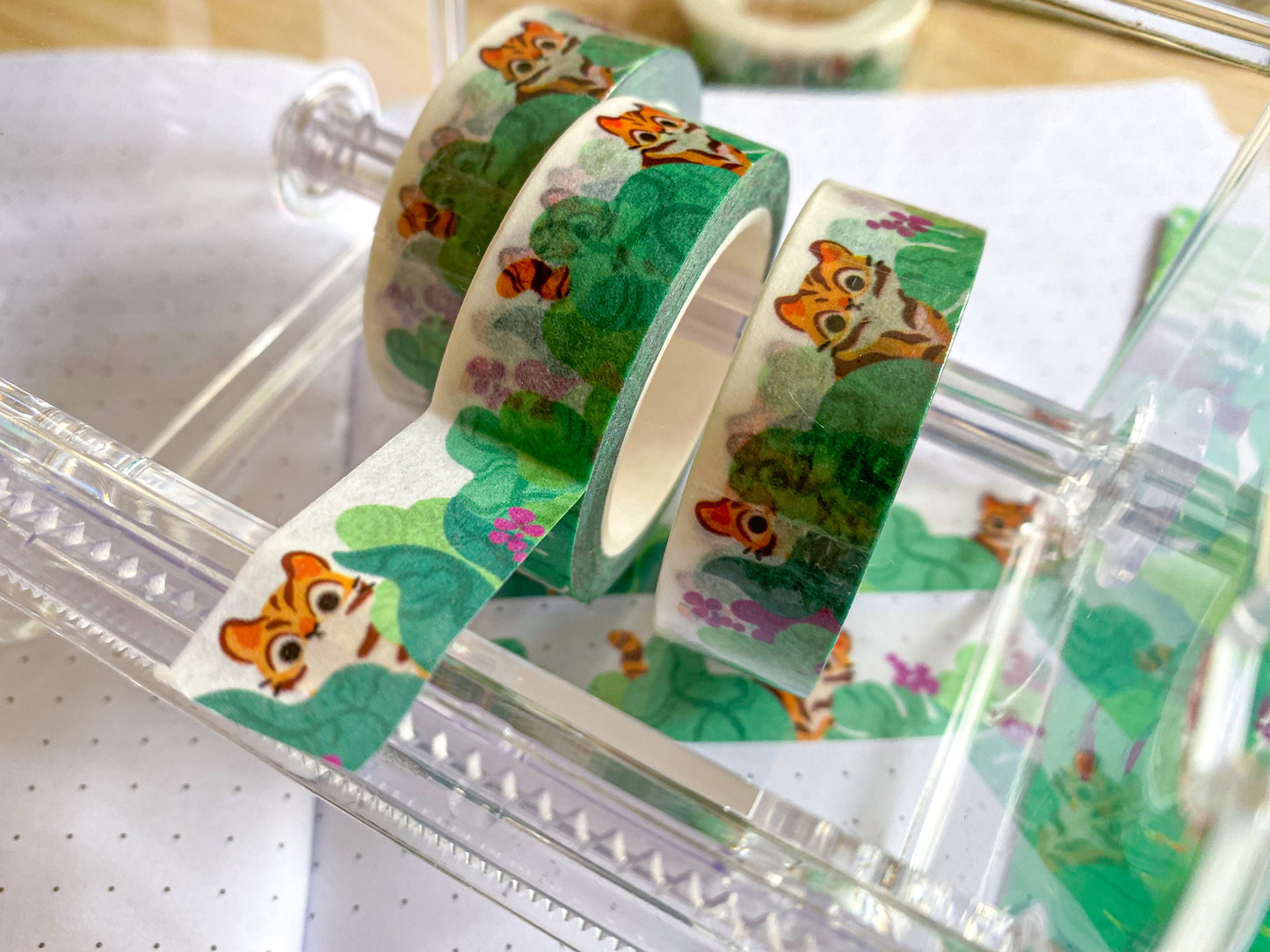 Houseplant Tiger Washi Tape | Biodegradable Decorative Tape