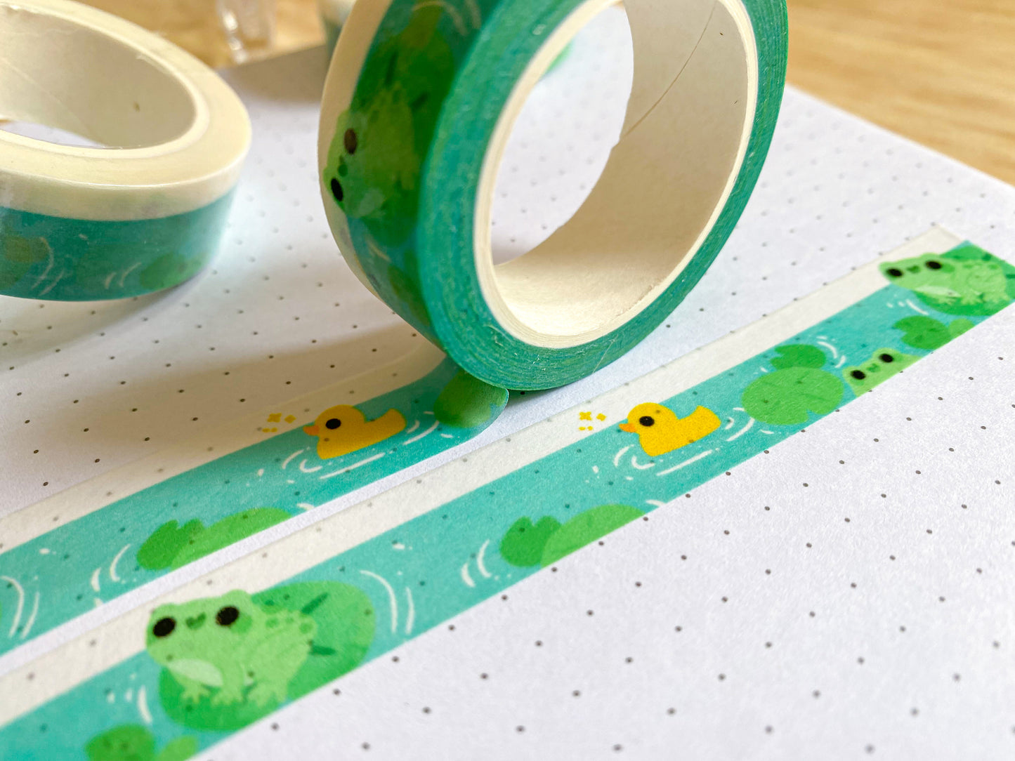 Frog Pond Washi Tape | Biodegradable Decorative Tape