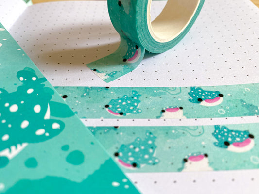 Whale Shark Washi Tape | Biodegradable Decorative Tape
