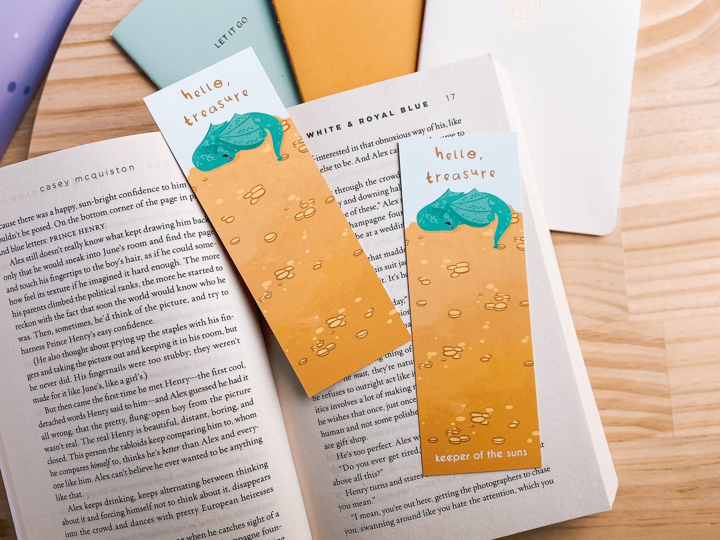 Money Dragon Bookmark - 400gsm Silky Smooth Velvet-Finish Bookmark