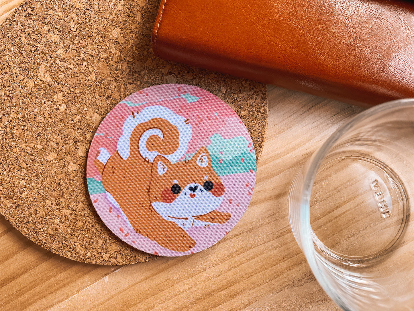 Shiba Inu Coaster | Neoprene Drink Mat