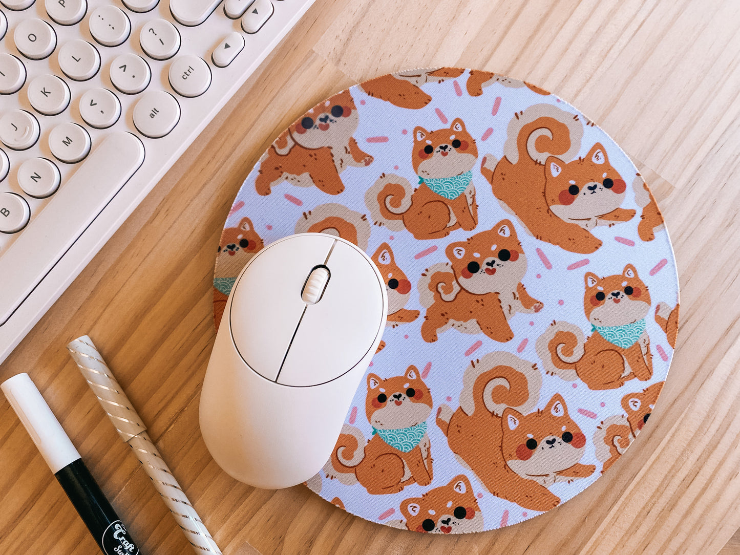 Shiba Inu Mousepad | Neoprene Mouse Mat
