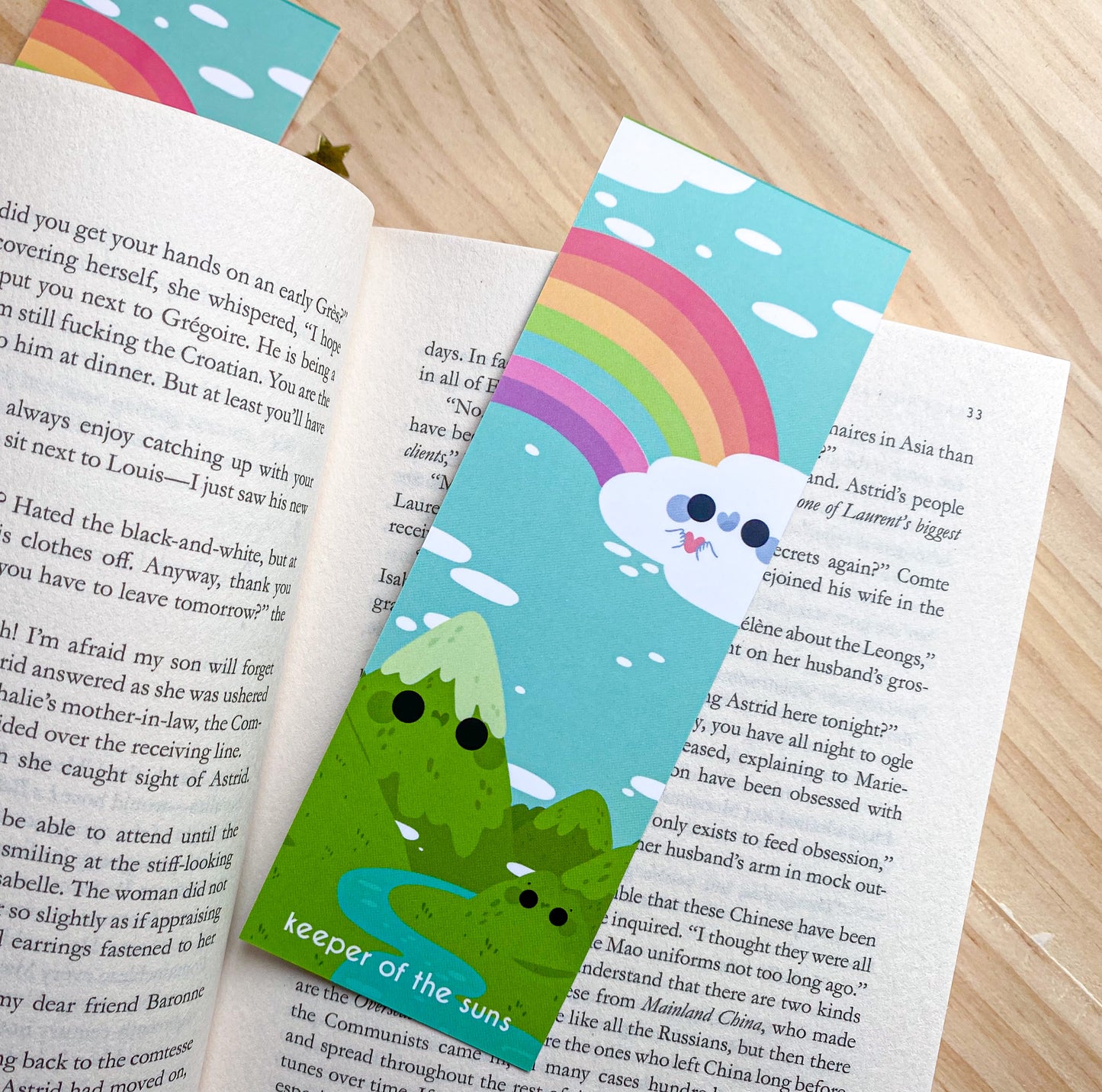 SECONDS Fairytale Mountain Bookmark | 400gsm Silky Smooth Velvet-Finish Bookmark