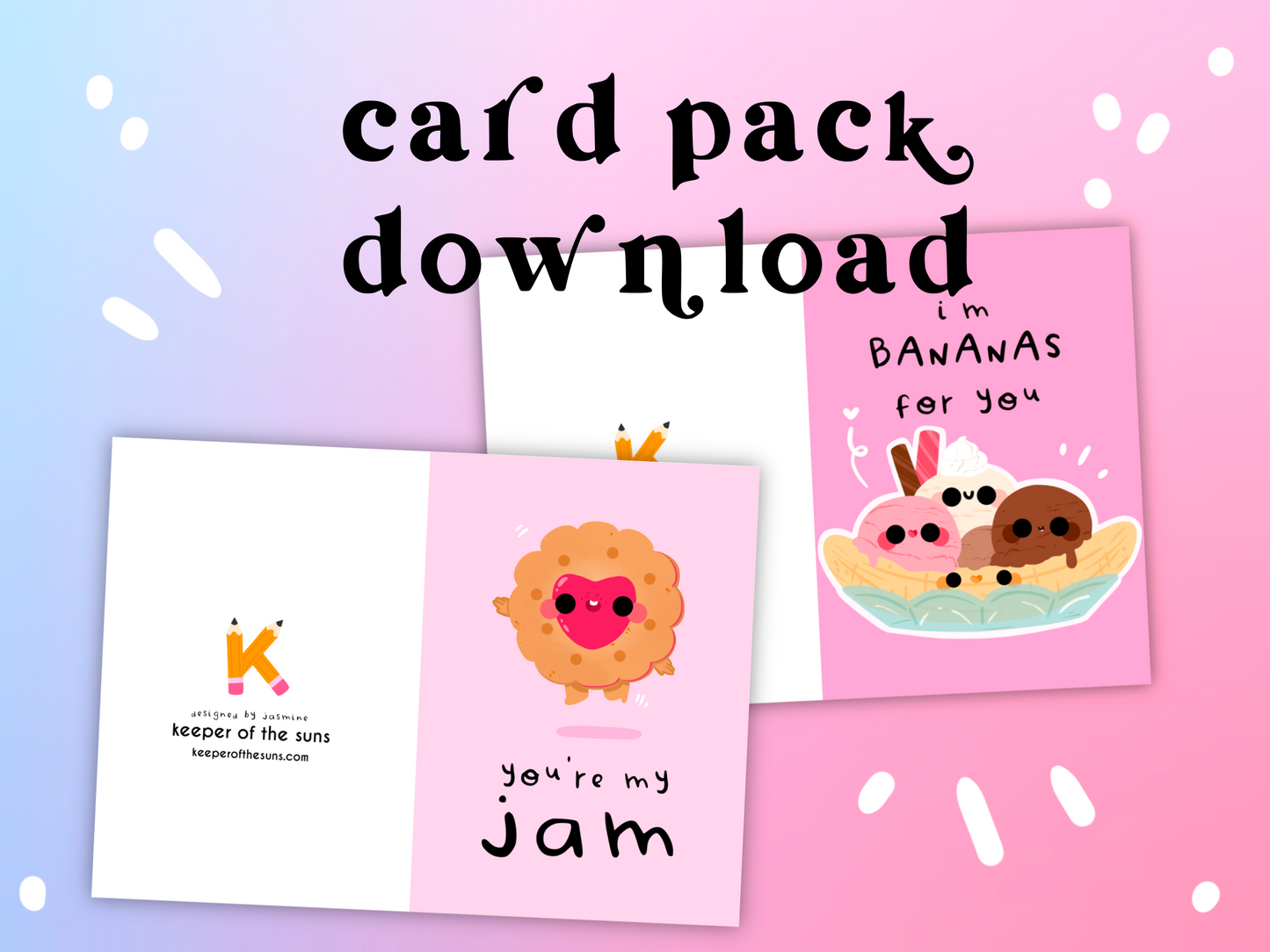 Valentines Card Pack | Digital Downloads