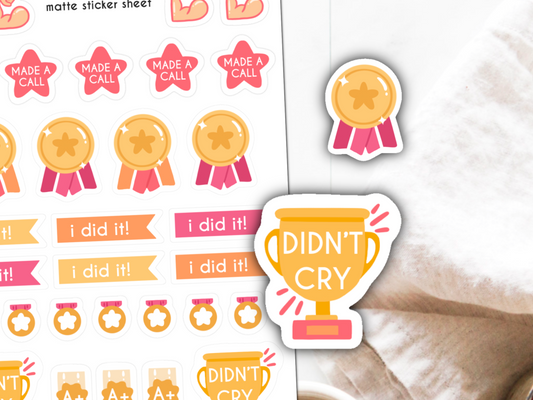 Adulting Sticker Sheet | Small Planner Stickers