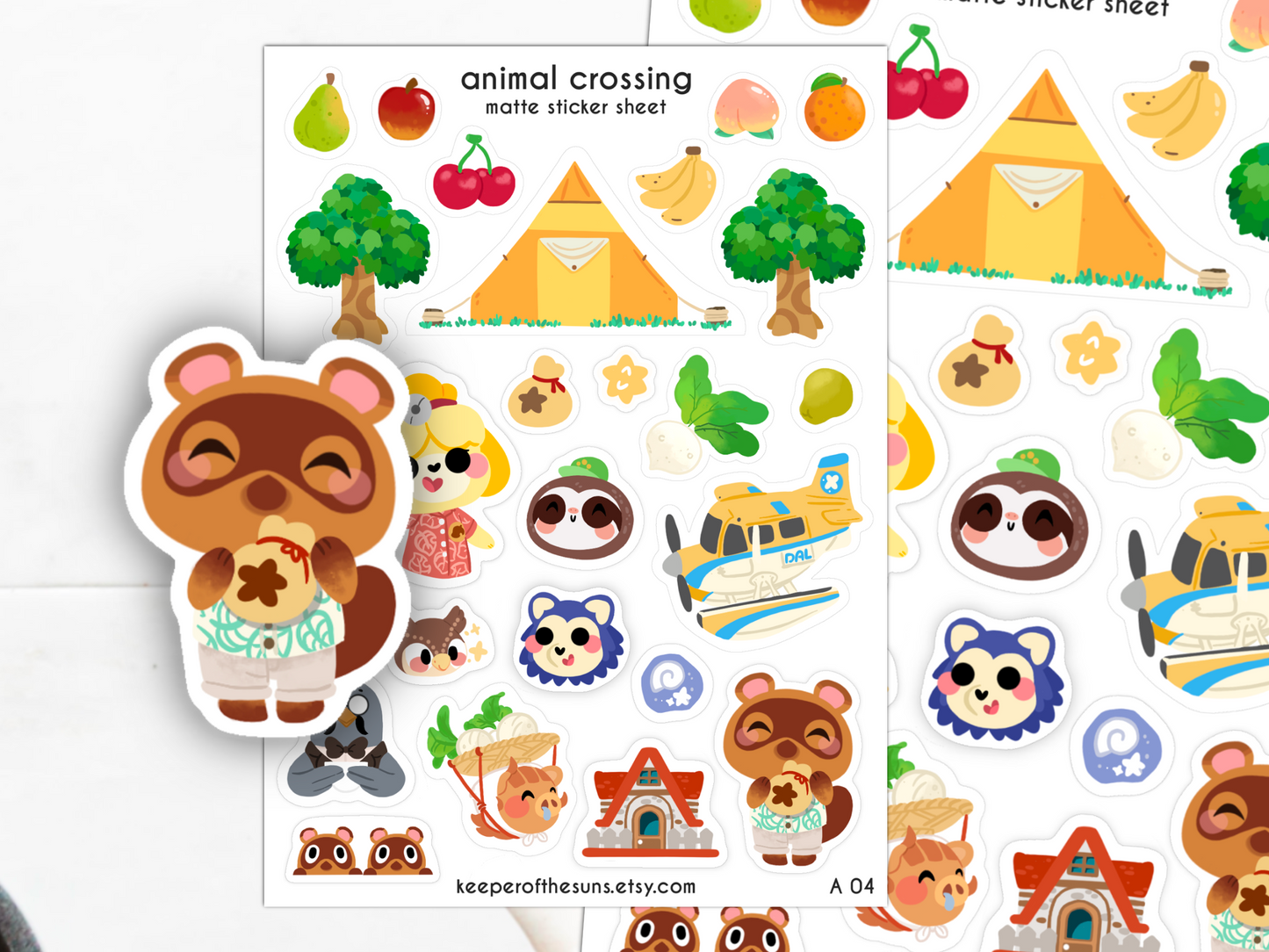 Animal Crossing Sticker Sheet | Small Planner Stickers
